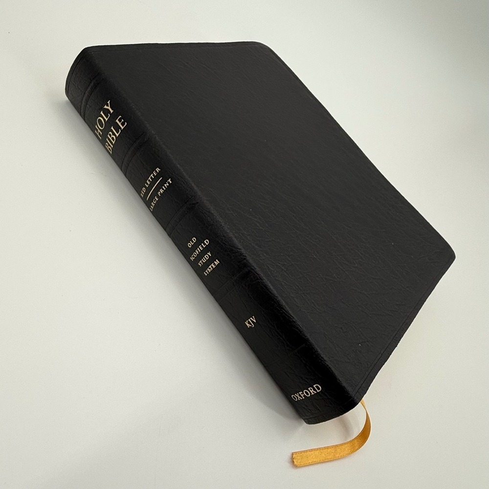 KJV Large Print Red Letter King James Version Old Scofield Study Holy Bible